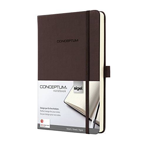 Preisvergleich Produktbild SIGEL CO575 Notizbuch, ca. A5, liniert, Hardcover, braun, Conceptum - viele Modelle