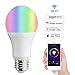 Produktbild LHXHL WiFi Intelligente Glühbirne, Dimmbare Mehrfarben-LED-Glühbirne 7W RGB-Glühbirne, kann mit IOS und Android (7w-E27) Verwendet Werden. Amazon Alexa und Google Home-Fernbedienung