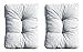 Produktbild Ambientehome 2er Set Loungekissen, grau, ca 80 x 40 x 10 cm, Polsterkissen Polyrattan Lounge Ersatzkissen