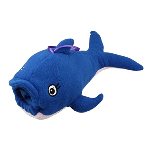 Amison 500ml Baby Cartoon Holder Storage Bag Plush Pouch Soft Covers for Milk Bottle Boxes (Dolphin)