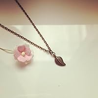 Kurze Kette kleines Blatt Bronze, leaf / vintage / ethno / hippie / must have / statement / florabella schmuck