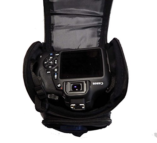 Etui imperm  able noir pour appareils photo Canon EOS 100D 550D 600D 650D 700D 1100D 1200D 50D 60D 70D 7D 6D SX50 Nikon D7100 D7000 D5300 D5100 D5200 D3100 D3200 D3300 D800 L830 P520 FUJI FinePix HS30 HS50 X-S1 S4500 S8600 Panasonic FZ72 FZ200 G6 GH6 OLYMPUS E30 E3 E1 Sony HX200 HX300 A58 A65 A99 A77 Pentax DSLR Reflex Num  riques