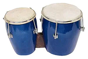 sai Musicals 2 Bongo Drum with Professional Sound (Blue)