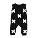 Produktbild Kleinkind Baby Geometrisch Drucken Overall Kostüm_Hirolan (90cm, Schwarz)