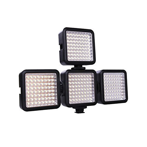 Godox LED64 260Lux Eclairage Vid  o Lampe Lumi  re Continu sur Cam  ra LED Panneau Ultra Claire Portable Dimmable Interverrouillage pour Cam  scope Vid  o et Cam  ra DSLR Appareil Photo Reflex Num  rique Canon Nikon Sony etc