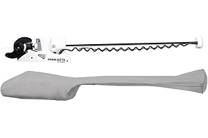 Oceansouth Copertura Personalizzata Progettata per Motori Traina MINN KOTA (Copertura Compatibile con Riptide Ulterra, 1828mm, Grigio)