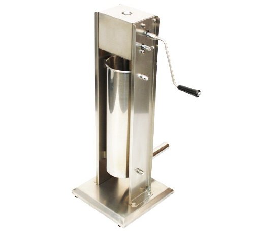 Ricoo Wurstfüller RWH-07 Wurstfüllmaschine Wurstmaschine Wurstspitze Wurstpresse Wurststopfer Wurstfüllgerät Handwurstfüller Handwurstpresse +++ 7 Liter Fassungsvermögen +++ 2-Gang Getriebe +++ Inkl. 4 Füllrohre +++ Material V2A Edelstahl +++ Inkl. 2 Ersatzdichtungen - 4