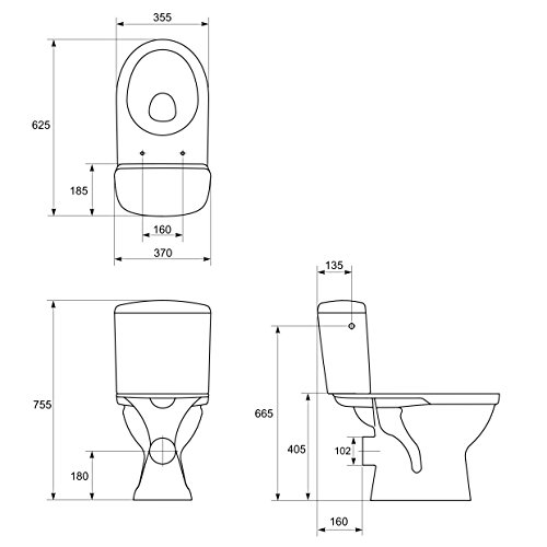 DOMINO KERAMIK STAND-WC-TOILETTE #53213 - 3