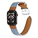 Produktbild Upxiang für Apple Watch Series 4/3/2/1 38mm/40mm Armaband Mode Leder Nähen Wrist Band Strap Ersetze Verstellbar Uhrenarmband Sport Armbänder