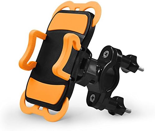 ATLES Universal Phone Holder - Bike &amp; Motorcycle Mount Cell Phone Holder,360 Degree Rotations Easy to set up,fits Most SmartPhones for 1.8''~3.9'' Width (Orange)