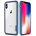 Produktbild SHIELDON iPhone XS Hülle X Case Handyhülle Schutzhülle Durschsischtige schlagfeste Case TPU-Rand + PC transparente Schale [Crystal Bumper] Kompatibel für iPhone XS/X/10 [Glacier Series] Blau