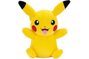 Pokemon Plush Pikachu - 20 cm hög - yellow/red - Officiell Pokémon Gosedjur for barn 2+ år