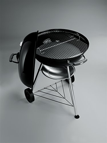 Weber 1321004 Compact Kettle, Holzkohle-Kugelgrill 57 cm, Schwarz - 4