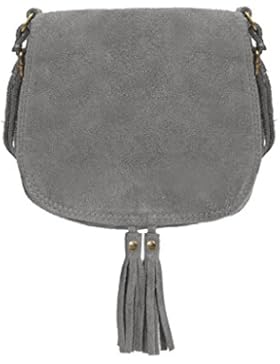 Ledertasche klein Lederhandtasche kleine Umhängetasche Fransen echt Leder Tasche Wildleder Handtasche Vintage...