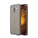 Produktbild Big-Mountain TPU Leder Case Cover Für Xiaomi PocoPhone F1 6,18 Zoll | Luxus-Echtes Fall Abdeckung | Leder-Etui Slim Soft Rubber Telefon Litchi Textur Hülle (Grau)