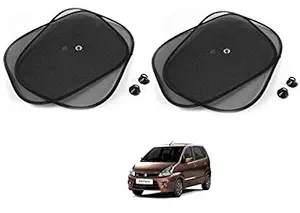 Kozdiko Black Color Chipokoo Car Window Side Sunshade Curtains Set of 4 Pcs for Maruti Suzuki Zen Estilo