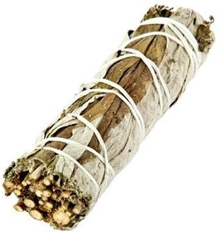 4.5" (11cm) black sage (mugwort) smudge stick for smudging aromatic cleansing