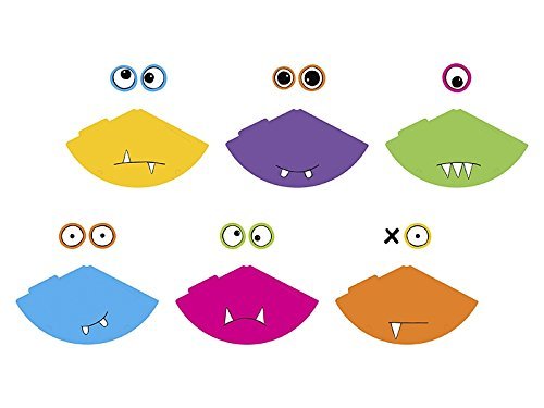6 Partyhüte Monster Kindergeburtstag selber gestalten Partyhut Papierhut - 4