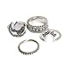 Produktbild 8PCS Knöchel Ring, Zolimx Weinlese Frauen Kristallblumen Tibetan Türkische Mode Geschenk