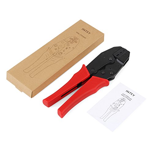 INTEY Crimpzange Werkzeug Crimp-Werkzeug Kabelschuhzange mit Ratschenfunktion ist professionell und praktisch für isolierte Verbinder - 6