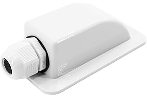 Zayin ABS Single Solar Cable Entry Gland Housing Cable Entry Plate 3mm to 12mm Solar Single Cable Entry Gland Box for RV roof Waterproof,Boats,Yacht,Roofs