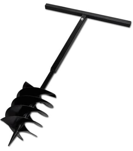 YATO Flo Tarière Manuelle Professionnelle Ø 110/140/200/230 Mm – Acier Massif, Poignées Antidérapantes, Idéale Poteaux & Plantation