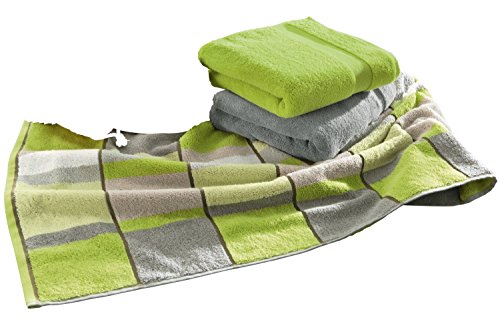 Preisvergleich Produktbild Erwin Müller Frottier-Set 3-tlg. Limonengrün