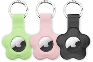 ALL4US® - 3 Custodia cover compatibile con Apple AirTag - porta AirTag per chiavi zaini animali Portafoglio Bagagli viaggio, in silicone resistente agli urti, chiusura in acciaio