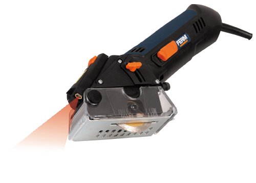 FERM CSM1038 Präzisions Mini-Handkreissäge 400W – Laser – Inkl. 4 Sägeblätter und Staubabsaugung – Für Holz, Kunststoff, Fliesen (keramik), Laminate und MDF - 2