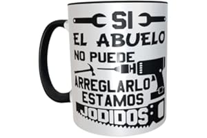 LOS EVENTOS DE LA TATA. DETALLES QUE ENAMORAN Los Eventos de la Tata - Regalo original para abuelos - Regalo día del Padre (Taza)