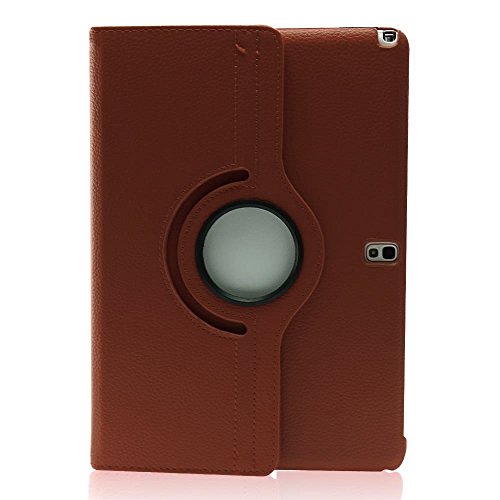 COOVY® 360° ROTATION COVER FÜR SAMSUNG GALAXY NOTE 10.1 EDTION 2014 SM-P6000 SM-P6010 SM-P6050 SM-P600 SM-P601 SM-P605 SMART HÜLLE TASCHE ETUI CASE SCHUTZ STÄNDER Farbe braun - 3