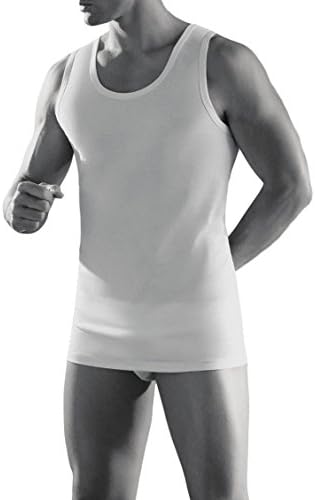 6 Tank Top Tank Top Men Wide Shoulder CAGI Art 1106 White 100% Cotton 4 5 6 7 8 (5)