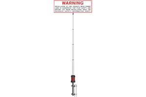 SIRIO ANTENNE Sirio Gain-Master (onda 5/8) - Antena base CB y 10 m (25-30 MHZ) (no requiere afinación)