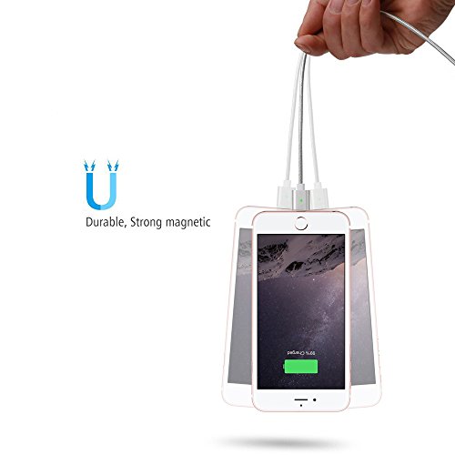 [Die neue Version]Magnetisches Ladekabel Lightning Kabel- Lebenslange Garantieserie -TUOYA Magnetisches iPhone USB Ladekabel Lightning Magnet Ladekabel Datenkabel für iPhone 7, iPhone 6s, iPhone 6, iPad(2xGold) - 2