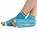 Feng Pilates, Yoga, Martial Arts, Fitness, Dance, Barre. Anti-slip / Non-slip, Falls Prevention Grip Socks (Blue)