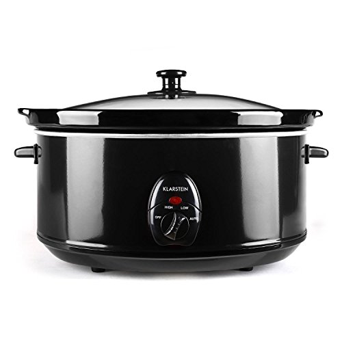 Klarstein Bristol 65 Schon-Garer Slow Cooker (6.5 Liter, 300W Heizelement, Edelstahl-Außentopf, herausnehmbarer Keramik-Innentopf, Warmhaltefunktion) schwarz - 2