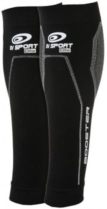 BV Sport Booster Elite Compression Leg Sleeves, Black, L+