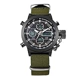 Ying Xinguang Herren-Quarzuhr Fashion Nylon Gürtel Kalender Display Sport Smart Digital