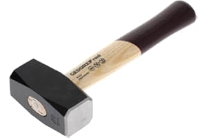 GEDORE red Fäustel mit Holzgriff, 1250 g Kopfgewicht, Hammer mit Eschenstiel, Werkzeug, geschmiedet, Ringkeil, R92200050
