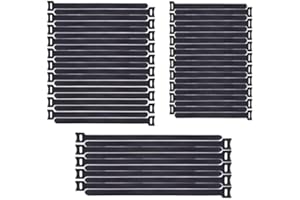 Klettverschluss Kabelbinder, XiXiRan Kabelbinder Klett, Klett Kabelbinder, Kabelklett, Klettbinder, Kabelbinder Klettverschluss, Kabelbinder Verschluss Wiederverwendbar, Schwarz