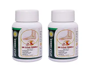 Jivan Shree Uri clear Formula Uric acid control ayurvedic medicine Normal Kidney Function Pure Herbal Premium Range Ayurvedic Proprietary for Joint Support & Connective Tissue Supplements Capsule - Pack of 2