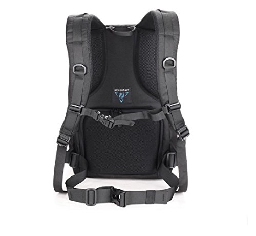 Nasis Sac    Dos Professionnel Sac De Cam  ra En Nylon Universel Pour Appareil Photo Num  rique SLR Comme Nikon Canon AL2019  noir 