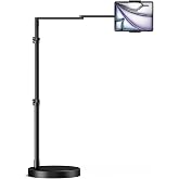 Soporte de Suelo Ajustable para Tableta Elitehood con Base Extra Pesada, Brazo Largo Horizontal de 61cm para iPad, Compatible