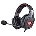 Produktbild HUIGE Headset Gaming Kopfhörer mit Mic, PC-Spiel-Headset mit Mikrofon Deep Bass Stereo-Sound Anti-Noise und USB-LED-Leuchten für Laptop-Computer