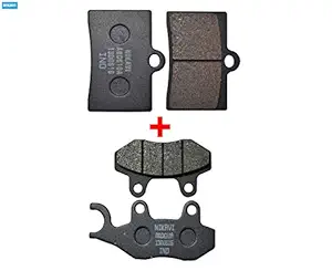 NIKAVI DP28 - DP3 Combo Brake Disc Pad Compatible for Mahindra Mojo (Front & Rear)