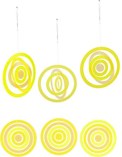 Mobiles Lichtspiel Kreise oder Scheiben,Sonnenfänger aus Acryl, 20x20 in den Farben: grün/gelb/orange