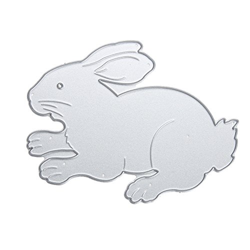 Amazingdeal365 Hase 1 Metall Form Schablonen Schneiden DIY Dekor Sammelalbum Karten Buchzeichen Lesezeichen als Geschenk für Freunde Geburtstag Kinder,Kindergarten Hobby Schule Handarbeit Unterricht usw. Ein tolles Geschenk!