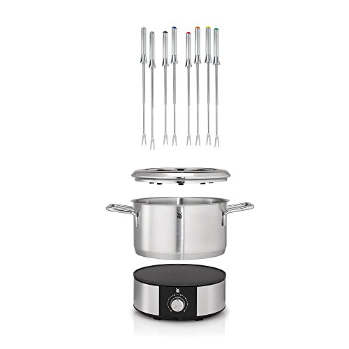 WMF LONO Fondue (1400 W, für bis zu 8 Personen, variable Temperatur) cromargan matt/silber - 3