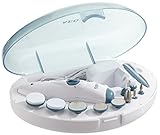 AEG MPS 4920 - Set de manicura y pedicura, 10 accesorios, batería recargable
