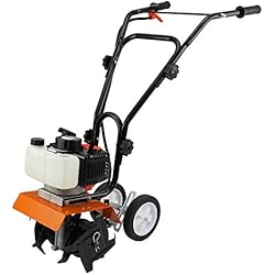 T-Mech Mini Motoculteur Moteur Essence à 2 Temps de 52cc, d'une Puissance de 3HP 1,65kW avec Kit de Sécurité et Trousse d'Outils Gratuits.